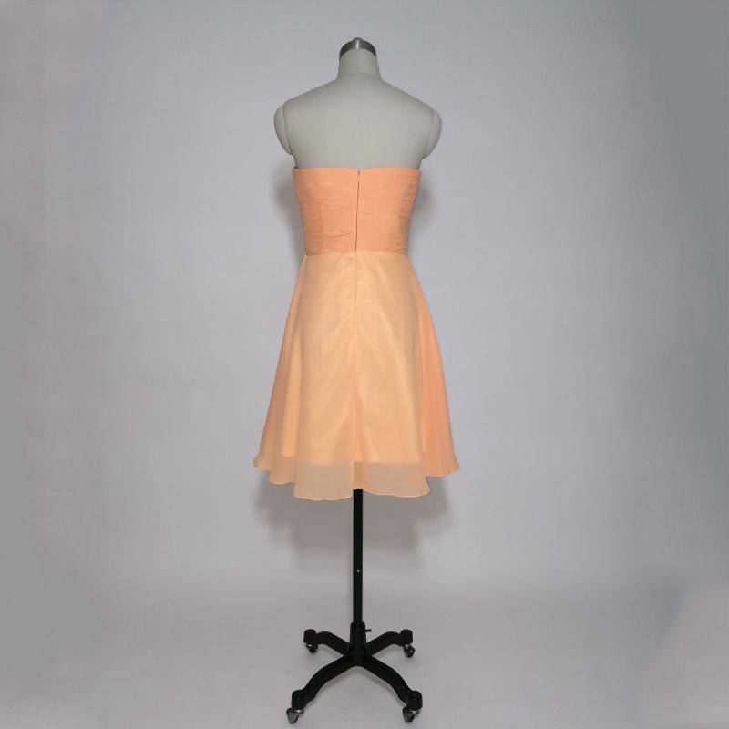 Short Bridesmaid Dress, Pleat Bridesmaid Dress, Sweet Heart Bridesmaid Dress, Chiffon Bridesmaid dress, Wedding Party Dress, LB0270