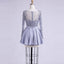 Short Homecoming Dress, Tulle Homecoming Dress, Long Sleeve Homecoming Dress, Lace Junior School Dress, Beading Homecoming Dress, Mini Homecoming Dress, LB0340