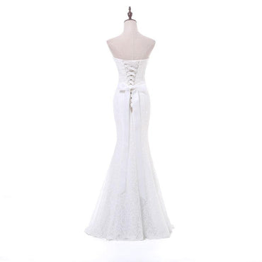 Long Wedding Dress, High Quality  Wedding Dress, Lace Bridal Dress,  Mermaid Wedding Dress, Sweet Heart Wedding Dress, Beading Wedding Dress, LB0354