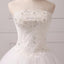 Long Wedding Dress, Tulle Wedding Dress, A-Line Bridal Dress, Sweet Heart Wedding Dress, Beading Wedding Dress, Applique Wedding Dress,  LB0401
