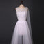 Long Wedding Dress, Tulle Wedding Dress, A-Line Bridal Dress, See Through Wedding Dress, Beach Wedding Dress, Sleeveless Wedding Dress, Lace Wedding Dress, LB0442