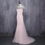 Hot Sale Off Shoulder Floor-Length Pink Beaded  Sequins Long Mermaid Bridesmaid Dresses Wedding Party Dresses,220049