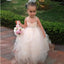 Tulle Beading Spaghetti Straps Bowknot Flower Girl Dresses, Lovely Tutu Dresses, FGS006