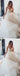 Popular Spaghetti Sexy V-neck Long A-line White Organza Wedding Party Dresses White Rhinestone, WD0095