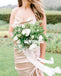 Spaghetti Straps Backless Mermaid Silk Elastic Satin Bridesmaid Dress, FC2293