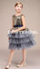 Desighed Sequin Tulle A-line Flower Girl Dresses, Flower Lovely Little Girl Dresses, D1177